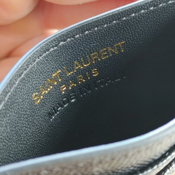 YSL Yves Saint Laurent "Cassandre" black cardholder - Picture 9 of 11